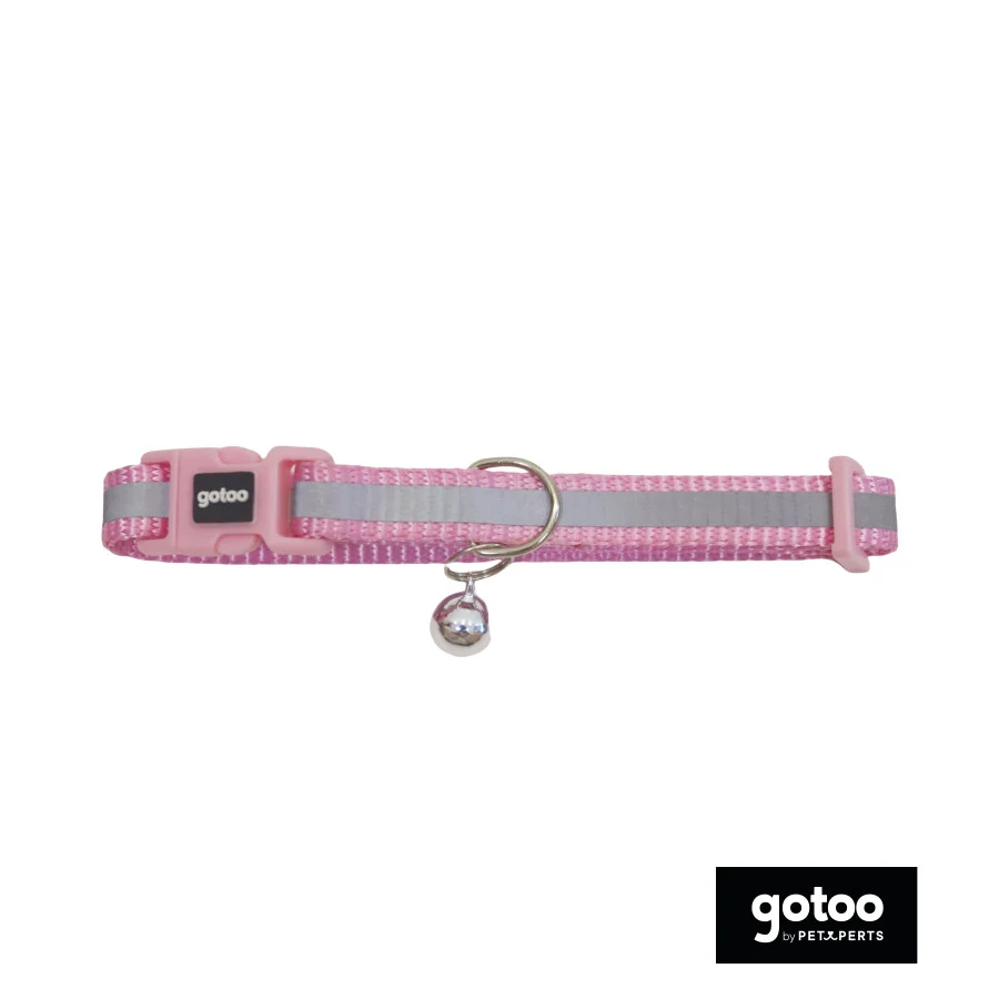 Gotoo Coleira nylon rosa para gatos - Image 2