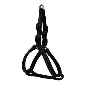Gotoo Peitoral preto de nylon refletor para cães