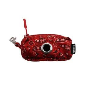 Gotoo Porta saco vermelho estampado caxemira para cães