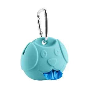 Gotoo Porta sacos de silicone azul para cães