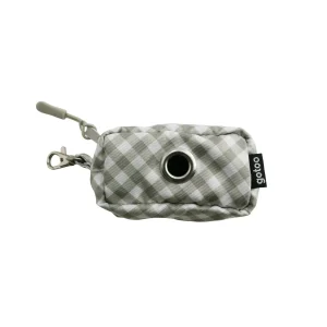 Gotoo Porta-sacos xadrez vichy para cães