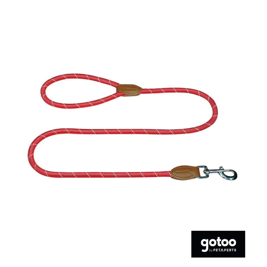 Gotoo trela de corda refletora vermelha para cães - Image 2