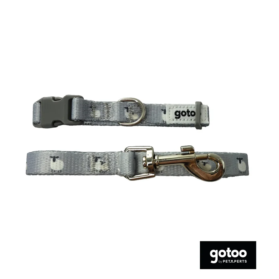 Gotoo Trela estampada cinza para cães - Image 2