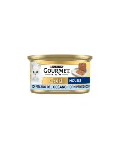 Gourmet Gold Mousse com Peixe do Oceano Lata 85gr