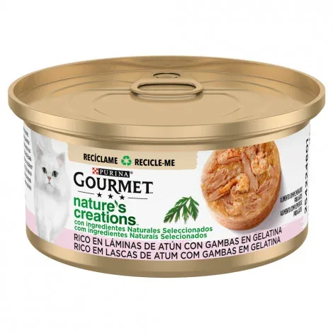 Gourmet Nature’s Creations – Alimento em gelatina – Atum com gambas – Quantidade: 70 g