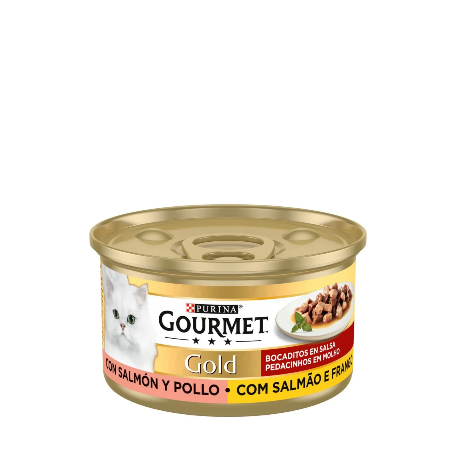Gourmet Pedacinhos Salm茫o e Frango 85g