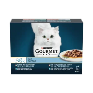 Gourmet Perle Duo Alimento húmido de peixes para gatos - Pack