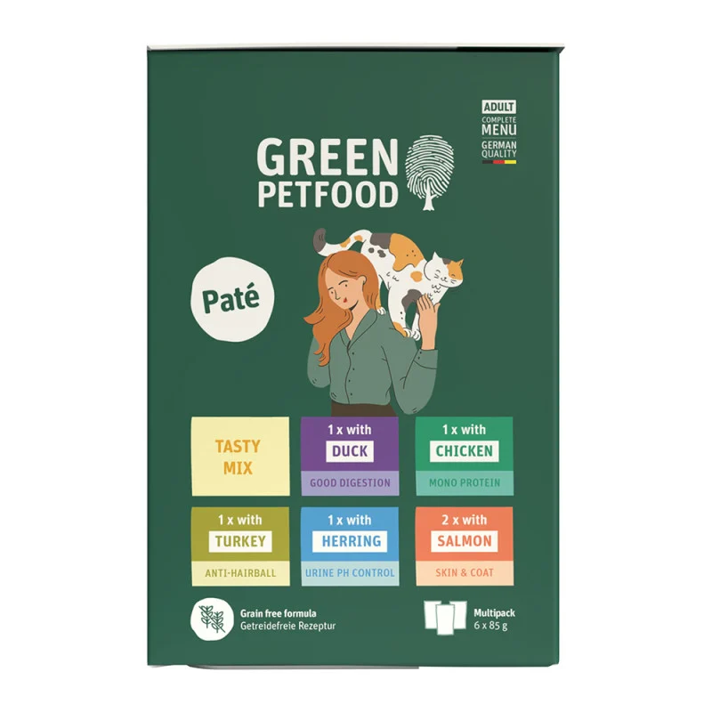 Green Petfood – Multipack de Patês Sem Cereais para Gato Adulto