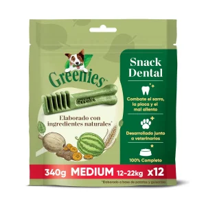 Greenies Snacks Dentários Natural para Cães Médios