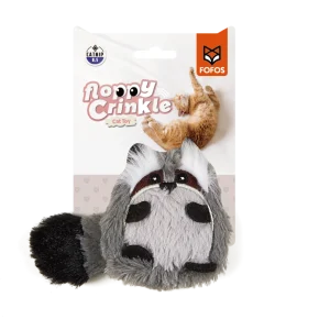 Guaxinim de Peluche com catnip - FOFOS