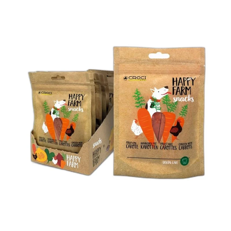 Happy Farm Frango e Cenoura 80g – Snack para cão