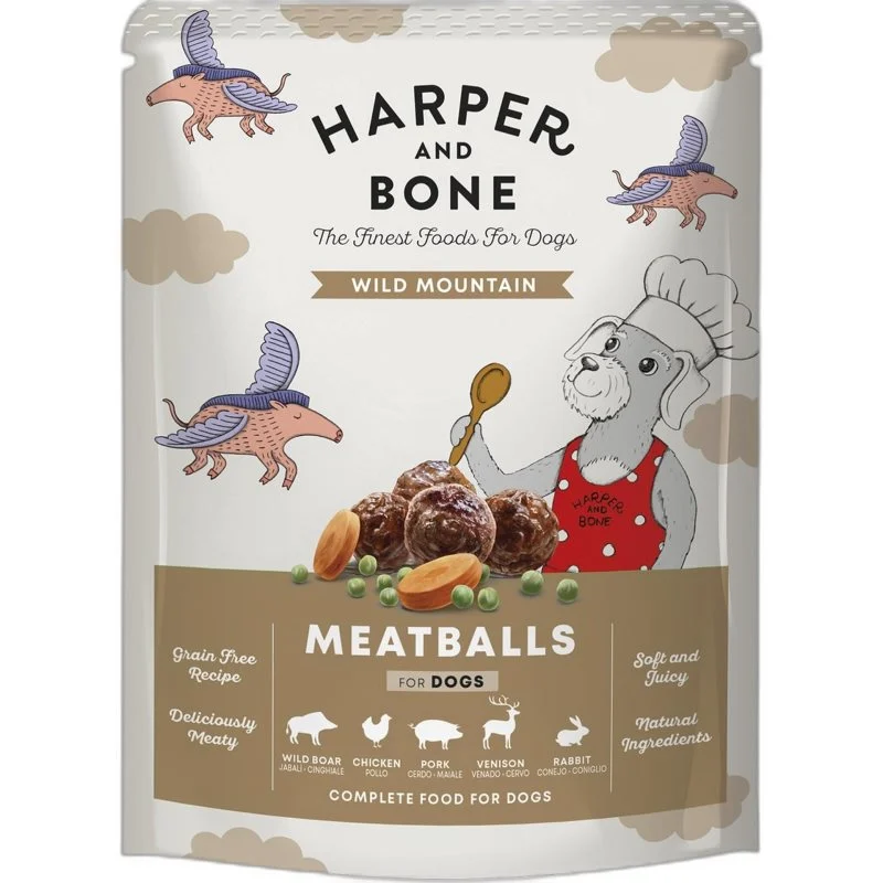 Harper and Bone Almôndegas para cães – Montanhas selvagens