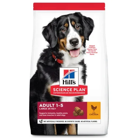 Hill’s Adult Large – Ração seca para cão de porte grande – Frango – Quantidade: 14 kg