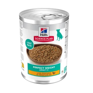 Hill's Adult Perfect Weight Frango e legumes lata para cães