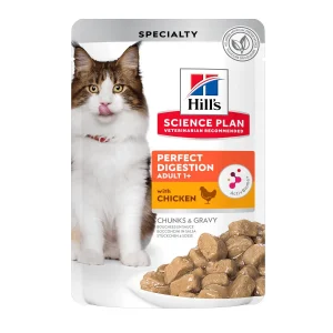 Hill's Adult Science Plan Perfect Digestion Frango Saqueta para gatos
