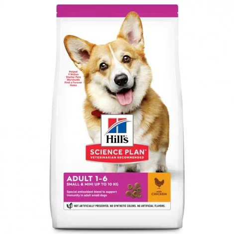 Hill’s Adult Small & Mini – Ração seca para cão de porte mini e pequeno – Frango – Quantidade: 300 g