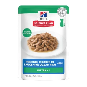 Hill's Kitten Science Plan Peixe Azul saqueta em molho