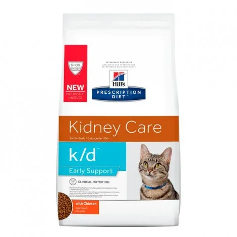 Hill’s PD Kidney Care k/d Early stage – Ração seca para gato com doença renal precoce – Quantidade: 1,5 kg