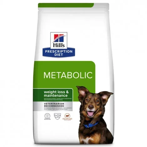 Hill’s PD Metabolic – Ração seca para cão com excesso de peso – Borrego – Quantidade: 12 kg