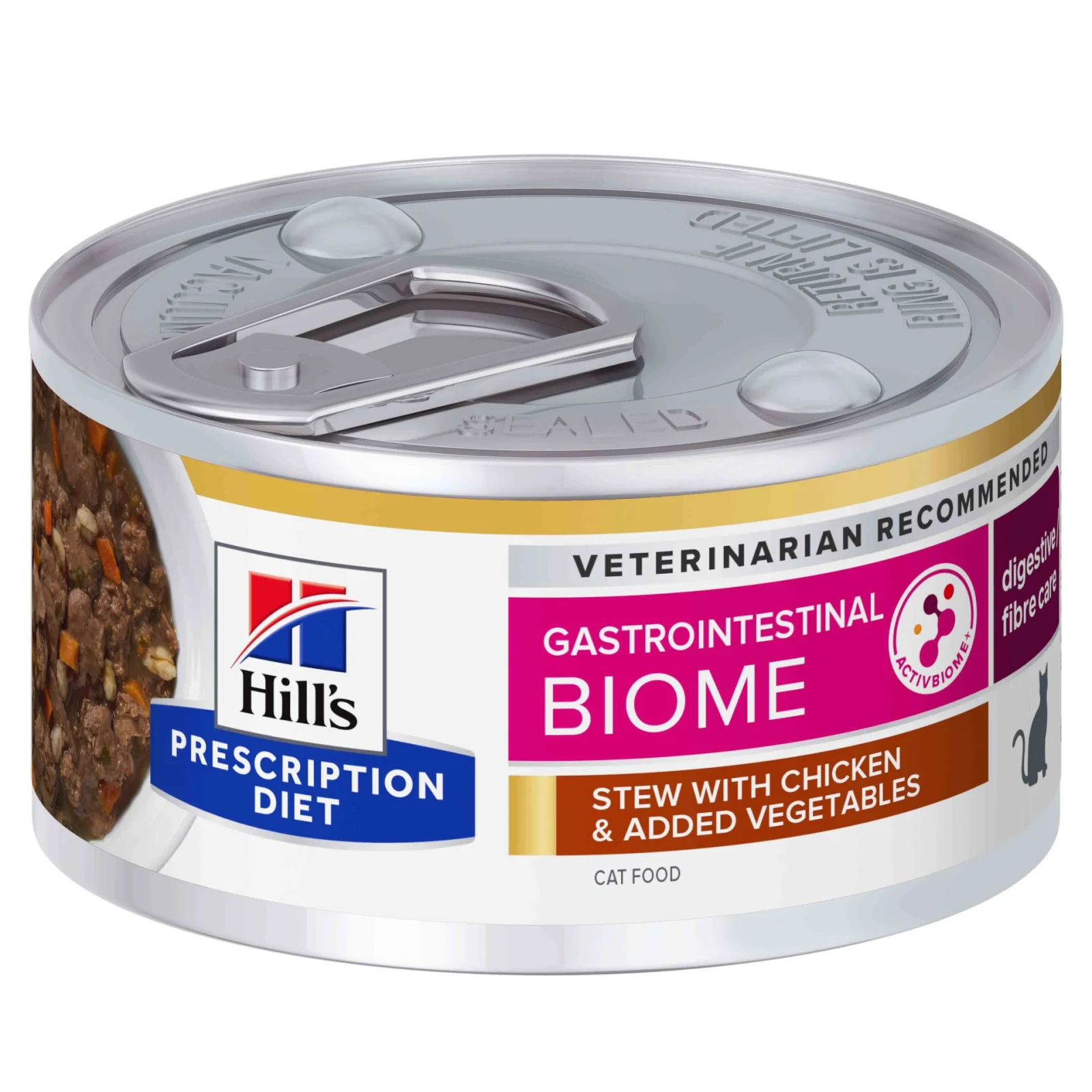 Hill’s Prescription Diet Feline Gastrointestinal Biome guisado de frango com vegetais – Alimento húmido para gatos - Image 2