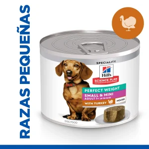 Hill's Science Plan Adult Small y Mini Perfect Weight Mousse de Peru em lata para cães