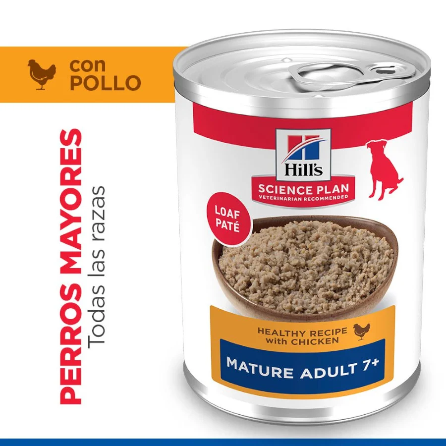 Hill's Science Plan Mature 7+ Adult frango em lata para cães - Image 2