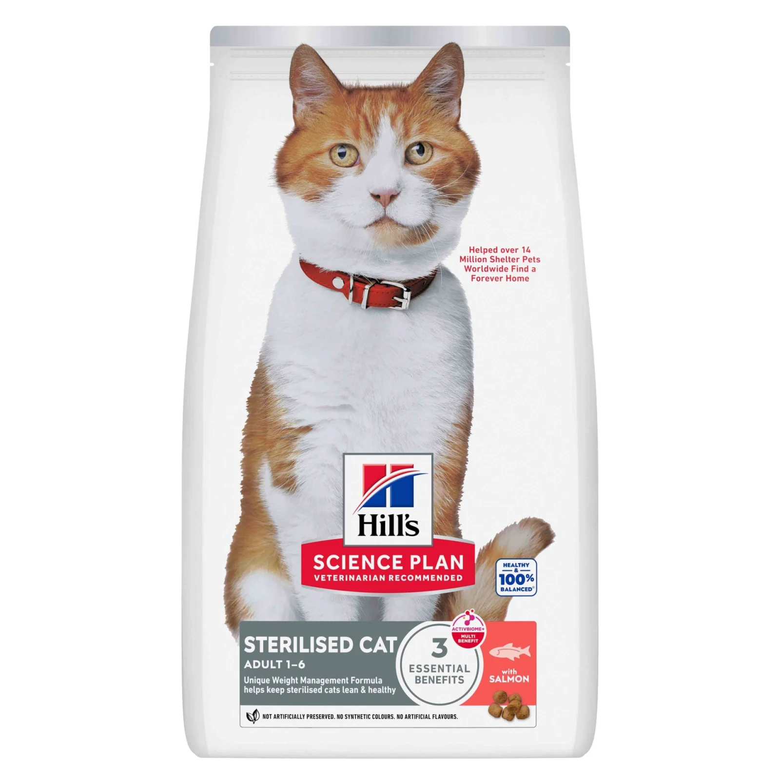 Hill’s Science Plan Sterilised Cat com Salmão – Alimento seco para gato adulto esterilizado - Image 2