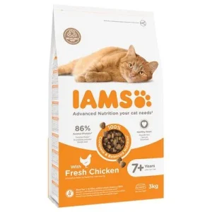 IAMS Advanced Nutrition Senior Cat 7+ com frango