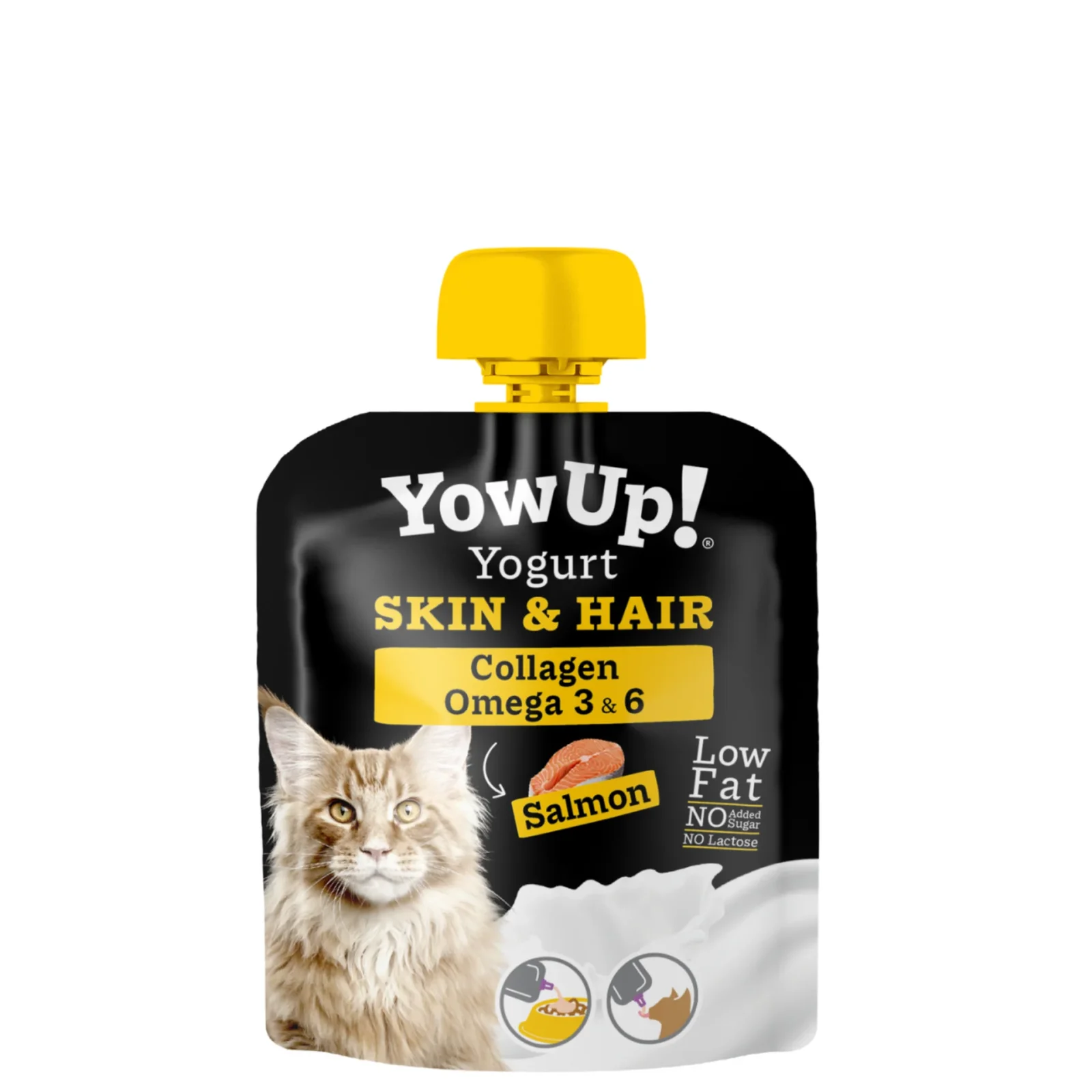 Iogurte para gatos YowUp - Skin & Hair Salm茫o
