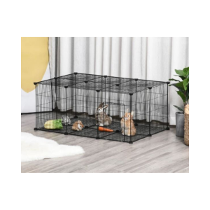 Jaula metálica para animais pequenos – 22 painéis -105x70x45 cm