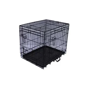 Jaula para cães e gatos Metálica Preta