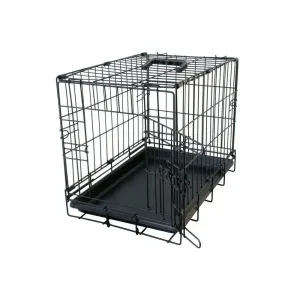 Jaula para cães e gatos Transportadora Dog Crate C/ 2 Portas Duvo+