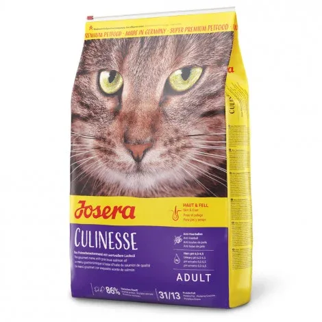 Josera Culinesse – Ração seca para gato adulto exigente – Quantidade: 400 g