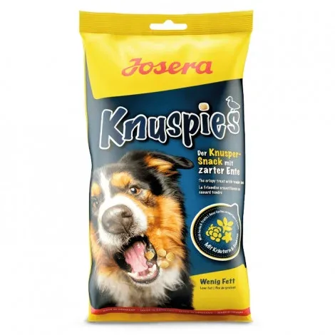 Josera Knuspies – Snacks para cão – Pato – Quantidade: 150 g