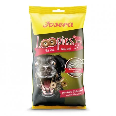 Josera Loopies – Snacks para cão – Vaca – Quantidade: 150 g