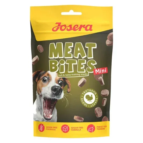 Josera Meat Bites Mini – Snacks macios para cão pequeno – Peru – Quantidade: 70 g