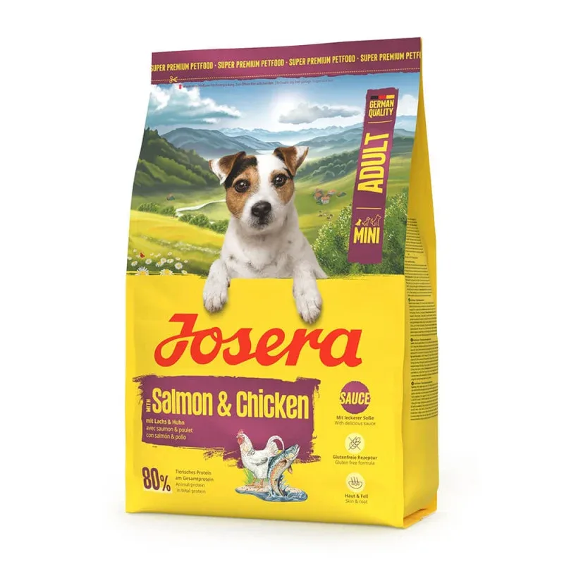 Josera Mini Adulto Salmão e Frango – Ração Seca para Cães de Porte Pequeno