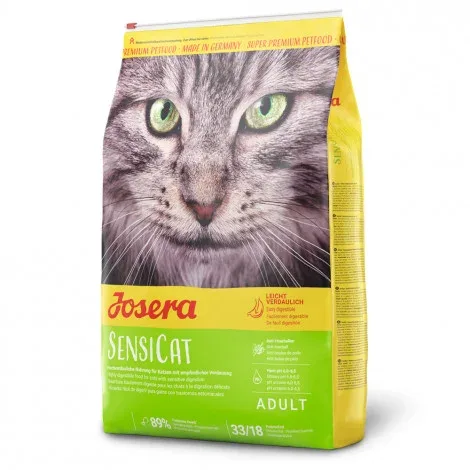Josera SensiCat – Ração seca para gato adulto sensível – Quantidade: 10 kg