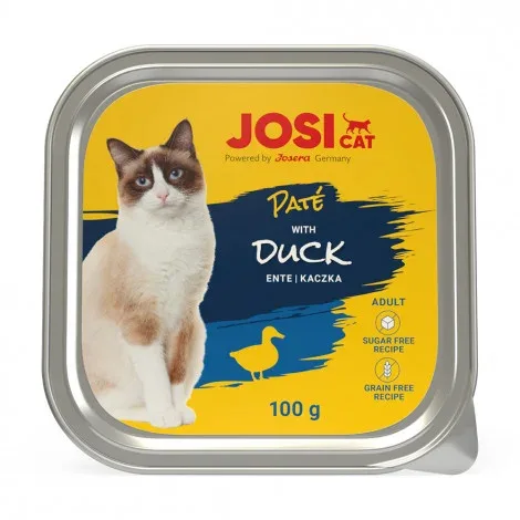 JosiCat – Alimento em patê para gato adulto – Pato – Quantidade: 100 g