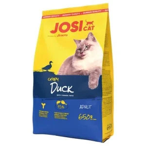 JosiCat com pato crocante ração para gatos