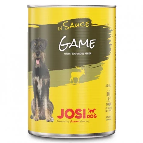 JosiDog Alimento em molho para cão – Carne de caça – Quantidade: 415 g