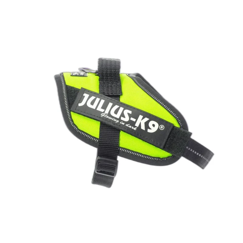 Julius-K9 Peitoral IDC Powerharness Néon para Cães, Ajustável