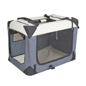 Kerbl Pet Journey, caixa de transporte em cinzento/bege