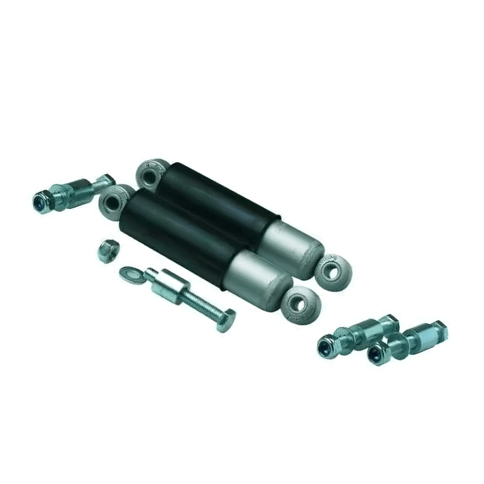 Kit amortecedores sorel para eixos s/travão 450 a 750kg