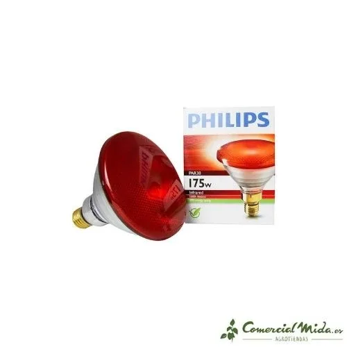 Lâmpada infravermelha reforçada KERBL Philips 175 W