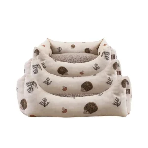 Leeby Alcofa branca com ouriços para cães