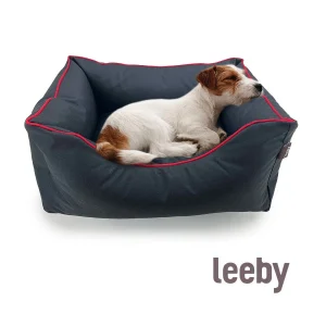 Leeby Alcofa waterproof Anti Pelos Preta para cães