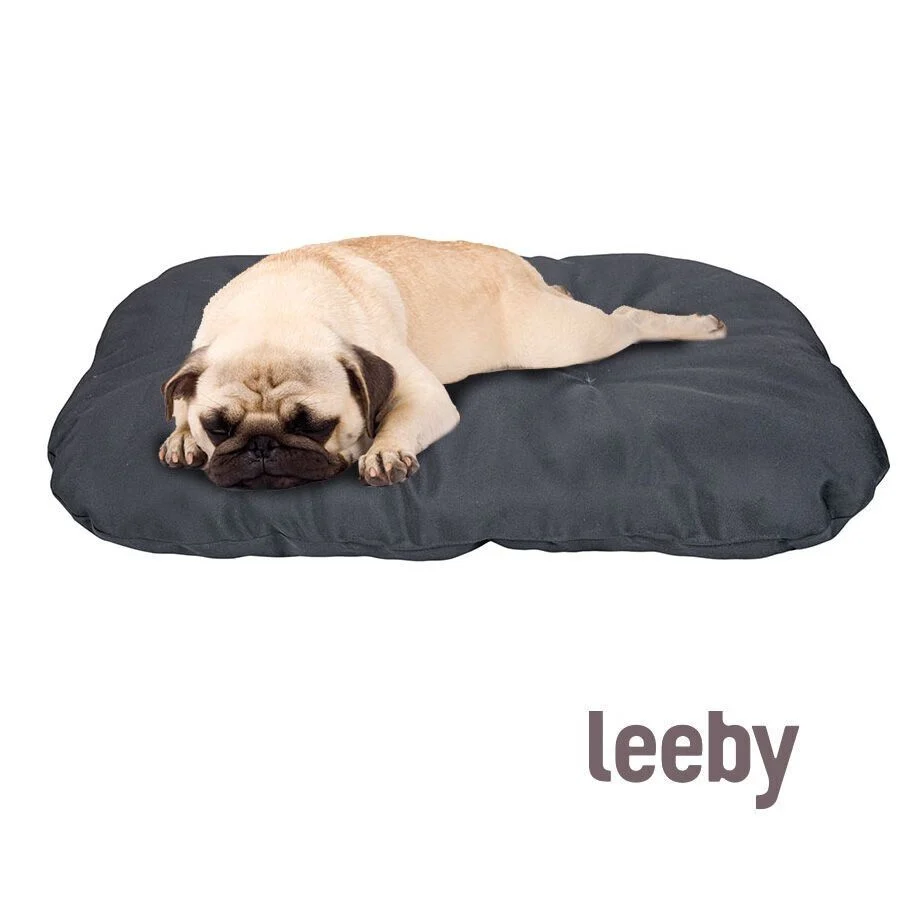 Leeby almofada oval preta para cães - Image 2