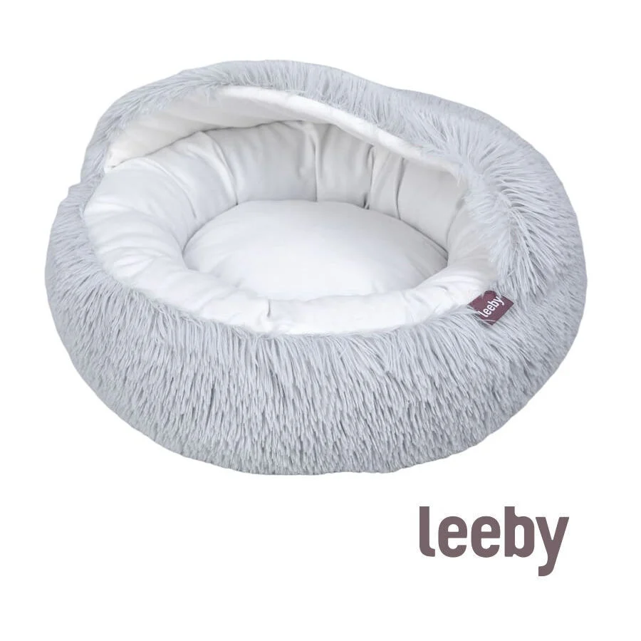 Leeby Cama Anti Stress Cinzenta para gatos - Image 2