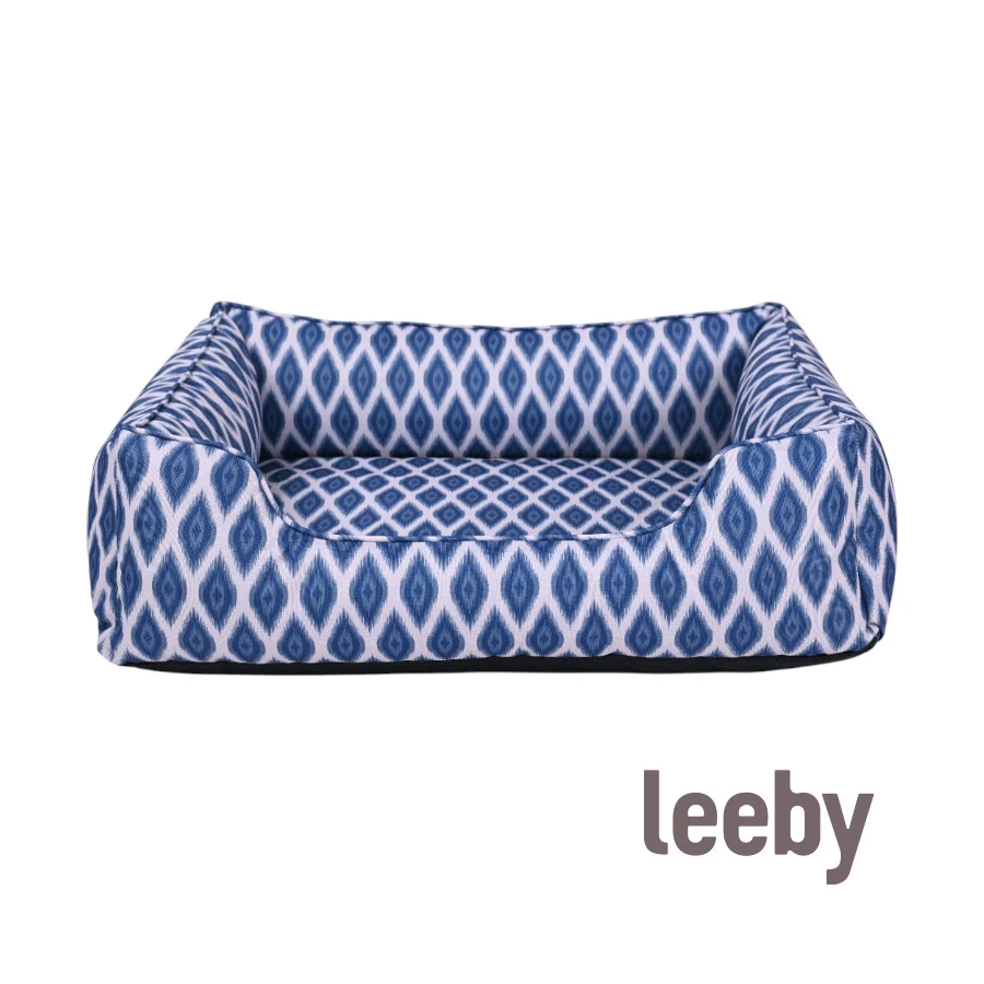 Leeby cama azul impermeável para cães - Image 2